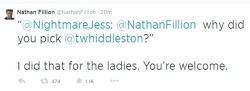 inspired-by-hiddles:   Nathan Fillion @NathanFillion · 