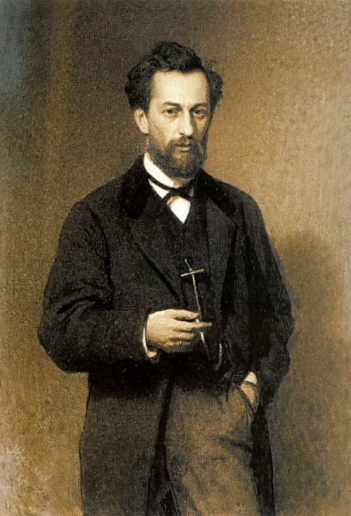 Portrait of the Artist Mikhail Konstantinovich Klodt, 1871, Ivan Kramskoi