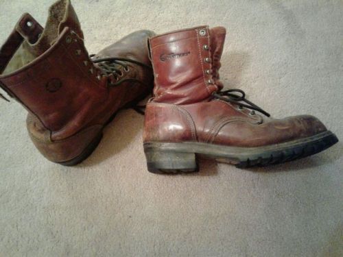 My 30 year old size 13 logging boots. My feet stank after I wear em. Anybody want a smell???