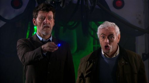 the-absolute-best-posts:  blackmarketaardvarks: I don’t think I have ever physically ‘lolled’ until this moment.  Bernard Tennant. David Cribbins. #Priceless. 