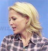 iheartcate:  Gillian Anderson being cute in flannel  