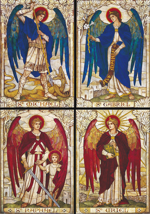 heavenrememberme:
“ alwaysabeautifullife:
“ by-grace-of-god:
“ St. Michael - “Who is like unto God?” Leader of God’s army.
St. Gabriel - “God is my strength.” Angel of revelation.
St. Raphael - “God heals.” Angel of healing.
St. Uriel - “Light of...