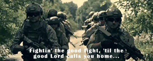 straightchevychasin:  Brantley Gilbert - One Hell Of An Amen(yes I merged both choruses because I wanted both the military - Jon - and the person battling cancer - Kory - represented)