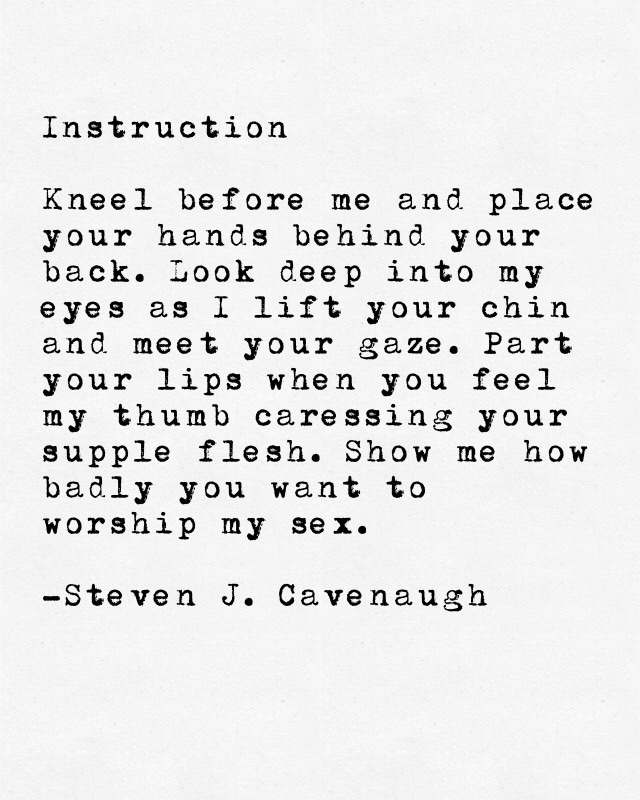 scavenaugh:  Instruction
