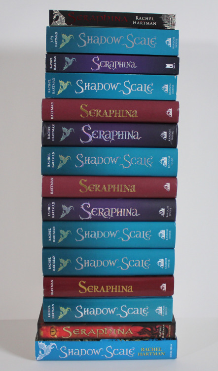 Book Collection #14 - Books by Rachel Hartman.Link will lead to my blog post, where I have more pict