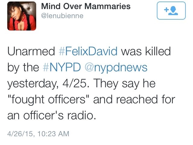 aiffe:  iwasateenagefaery:  uarhi:  krxs10:  NYPD KILLS ANOTHER UNARMED MENTALLY