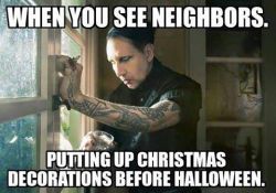 #halloweencomesfirst #halloweenpride #marilynmanson #metal #antichristmas