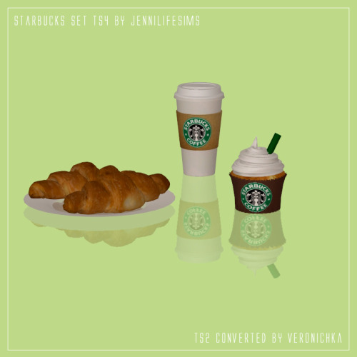 Takeout Coffee Set&amp;Starbucks Set 4t2 (you can find them in sculptures) ♥ Original mes