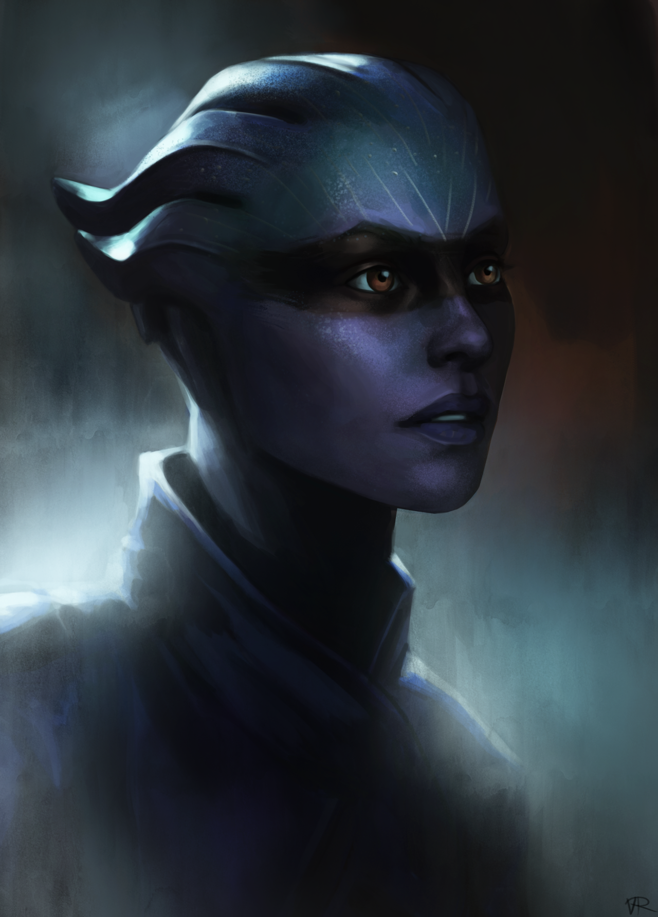 shamianasart:  I’m currently trying to improve my portrait skills and I quite like