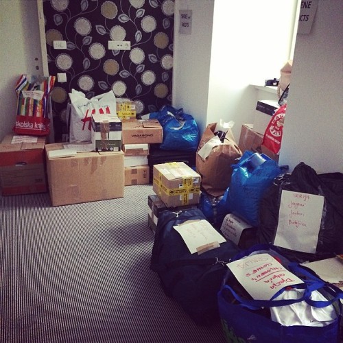 Our charity week is almost over! All together we collected great amount of goods for flood victims i