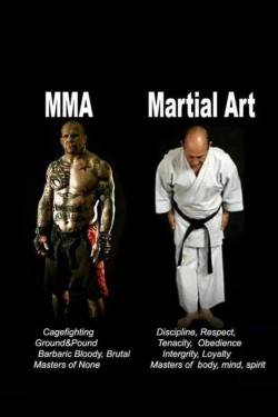 sifukuttel:  This picture resurfaces from time to time and I think it’s pretty dumb. It’s stereotyping and no doubt they chose the MMA fighter cause he looks mad and has tattoos….First off, over the years, I have met completely selfless, caring,