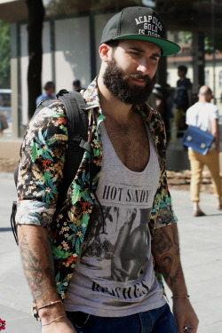 nategreat02:  realmenstink:  BEARDED BEAUTY !!!  Yes he is!