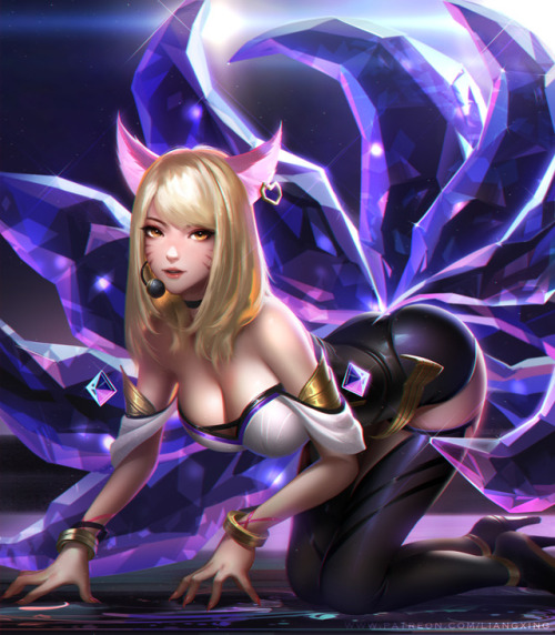 liang-xing:Hello guys! KDA Ahri is finally finished. I hope you haven’t waited too long.Thank you fo