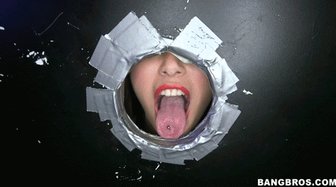 lunchboxpussy:  Its Lunchbox’s glory hole Friday! You soon realize…….those are your wife’s lips and piercing.   