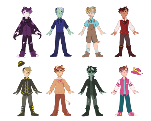 ((Finally finished their new outfits! I cleaned it up and changed some things that weren’t wor