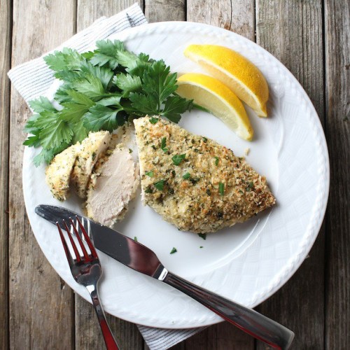 PARMESAN CRUSTED CHICKEN BREASTS