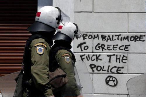 Porn photo Solidarity with #BaltimoreUprising from Greece,