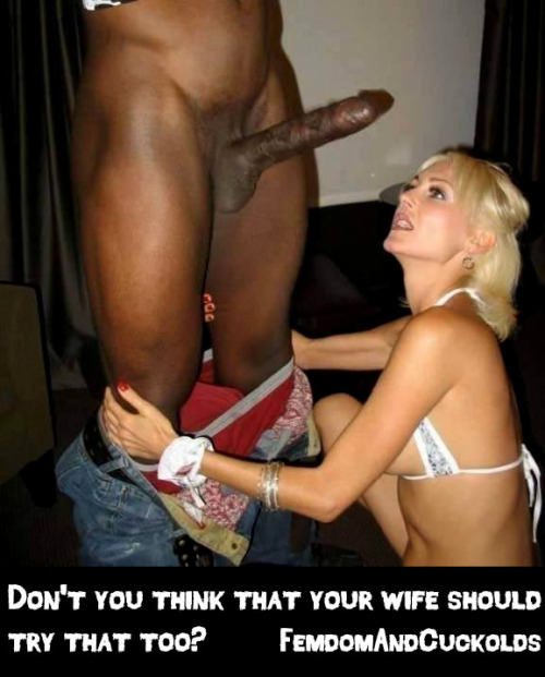 Black cock slut wife cuckold captions