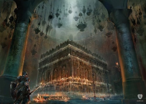 geekynerfherder: Cook & Becker, in partnership with From Software, are releasing a new collection of art prints featuring concept art from the video game, ‘Dark Souls III’. Each is a limited edition, hand numbered, museum-grade giclee print available