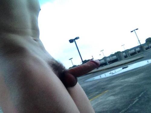 bigdicksinpublic:  “Me nude in parking porn pictures