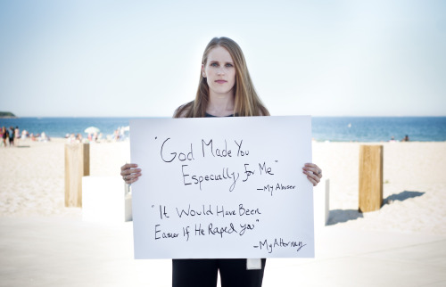 projectunbreakable:nine photographs portraying quotes said to sexual assault survivors by police o