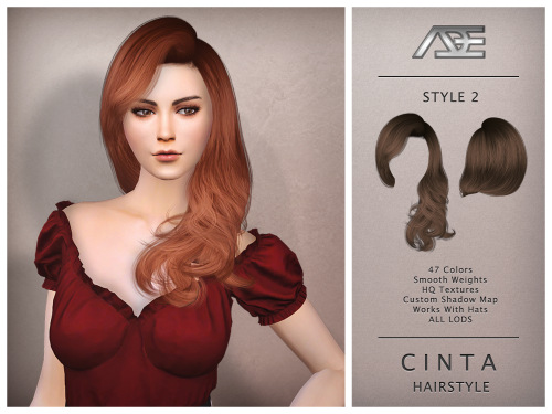 NEW SIMS 4 HAIRSTYLES, WILL BE AVAILABLE AT THE SIMS RESOURCE!!!Download Links: Cinta Hairstyle (Sty