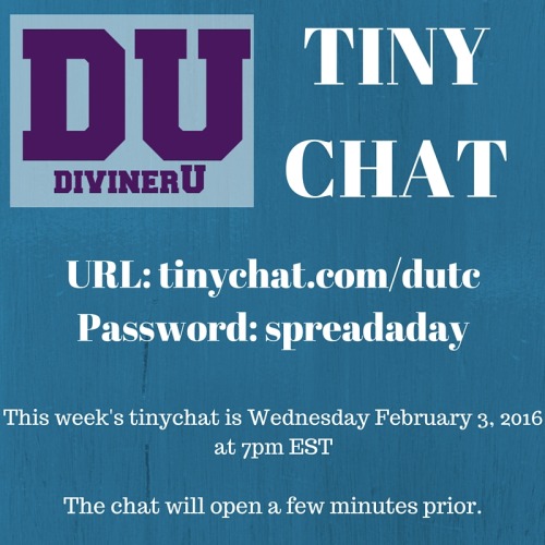 Back by popular demand– WEEKLY TINYCHATS DURING SPREADADAY4!That’s right! To help bring the co