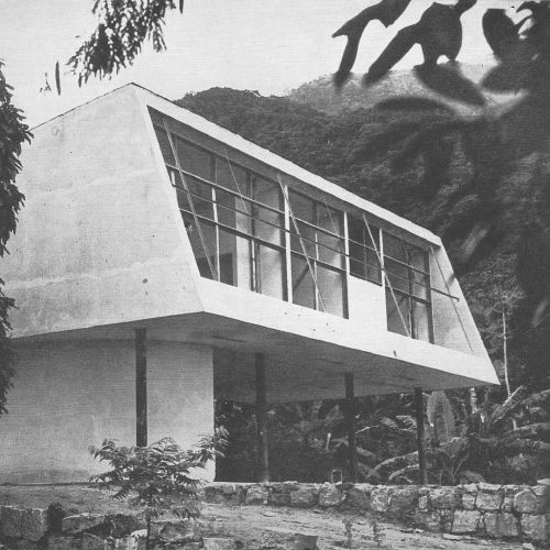 Moraes Neto Residence (1943) in Rio de Janeiro, Brazil, by Oscar Niemeyer