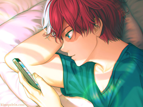 kimopoleis:Paintover of an old Todoroki piece!