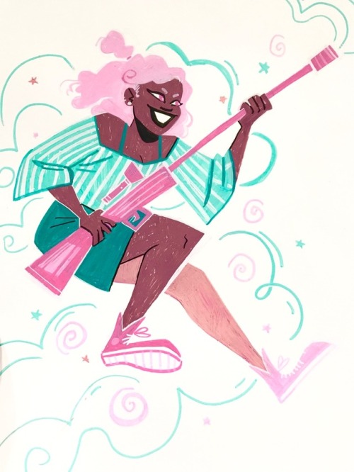 snilm:Roxy I drew at sacanimeIf you’re there stop by booth g 14 I’m tabling with @ot3