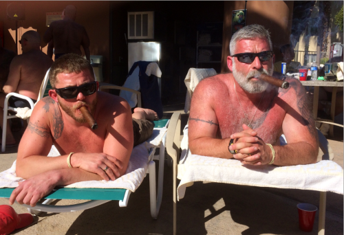 daddyandcubby:  stockycubboy:  Like father like son  Actually, like son like father. Cubby introduced me to cigars. He’s very real, clear, and honest about what turns him on. Now they’re a hot, relaxing, regular part of our life. And usually foreplay.