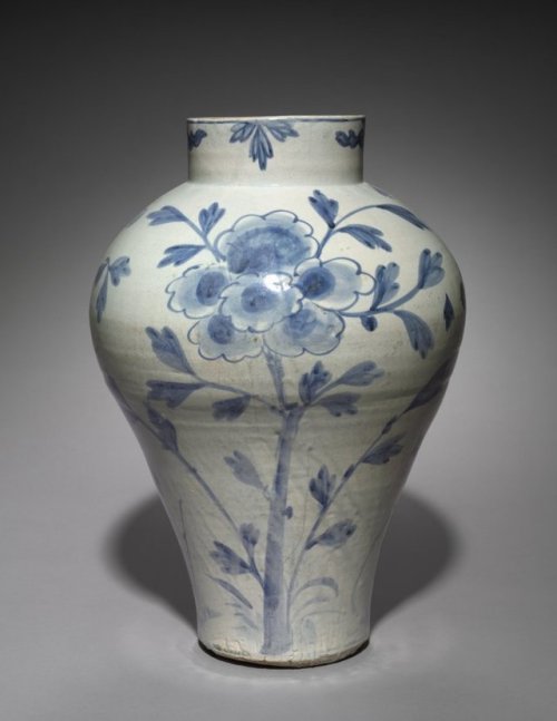cma-korean-art: Vase with Bird and Flower Design, 1800, Cleveland Museum of Art: Korean ArtKorean po