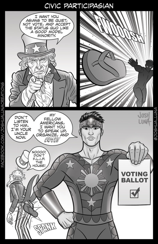 White supremacy benefits from the low voter turnout of Asian-Americans. Why? Because when we do vote, we have the potential to...