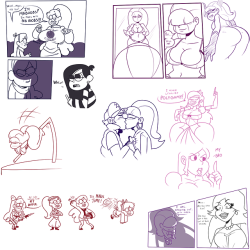 chillguydraws:Now that it’s been a while since the Gravity Falls graphic novel came out I figured now is a good time to post them stream doodles I did last month featuring alot of Mabels. OMG DO MORE!!! &lt;3 &lt;3 &lt;3 &lt;3