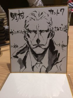   Joker Game Illustration Boards: Characters for Joker Game StaffBy Joker Game character designer Shirow Miwa (三輪士郎)  Yuuki for series director Nomura KazuyaMiyoshi for   key animator &amp; episode 11 storyboarder/director Itazu YoshimiTazaki