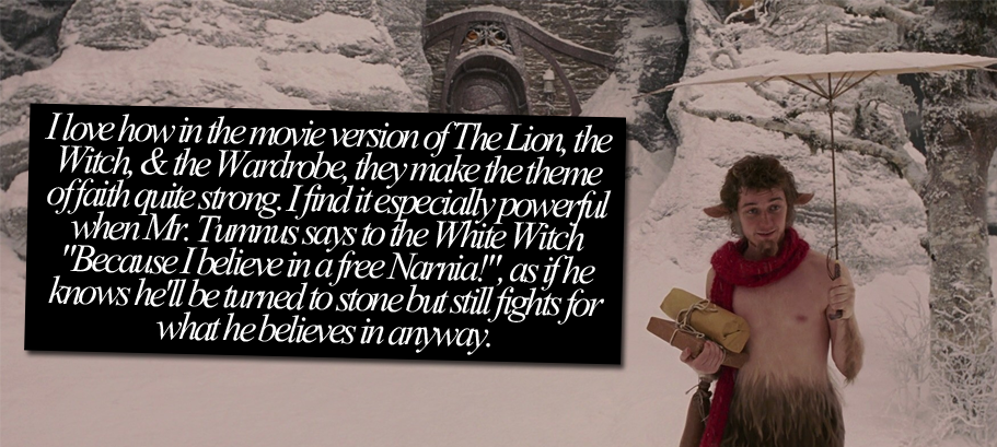 Narnia Confessions — Liam Neeson is the perfect voice for Aslan. Helped