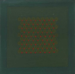 thatsbutterbaby:  Gastone Biggi (1925 - 2014), Variabile Verde 4, 1972.  Tempera on canvas,50 x 50 cm. 