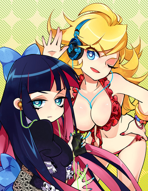 theartofbeingafan:  panty and stocking by siruphial    &lt; |D’‘‘‘