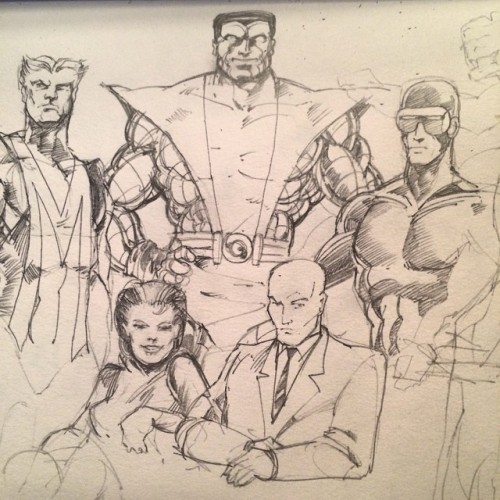 Porn Pics marvel1980s: 1982 - X-Men sketch by Jim Lee