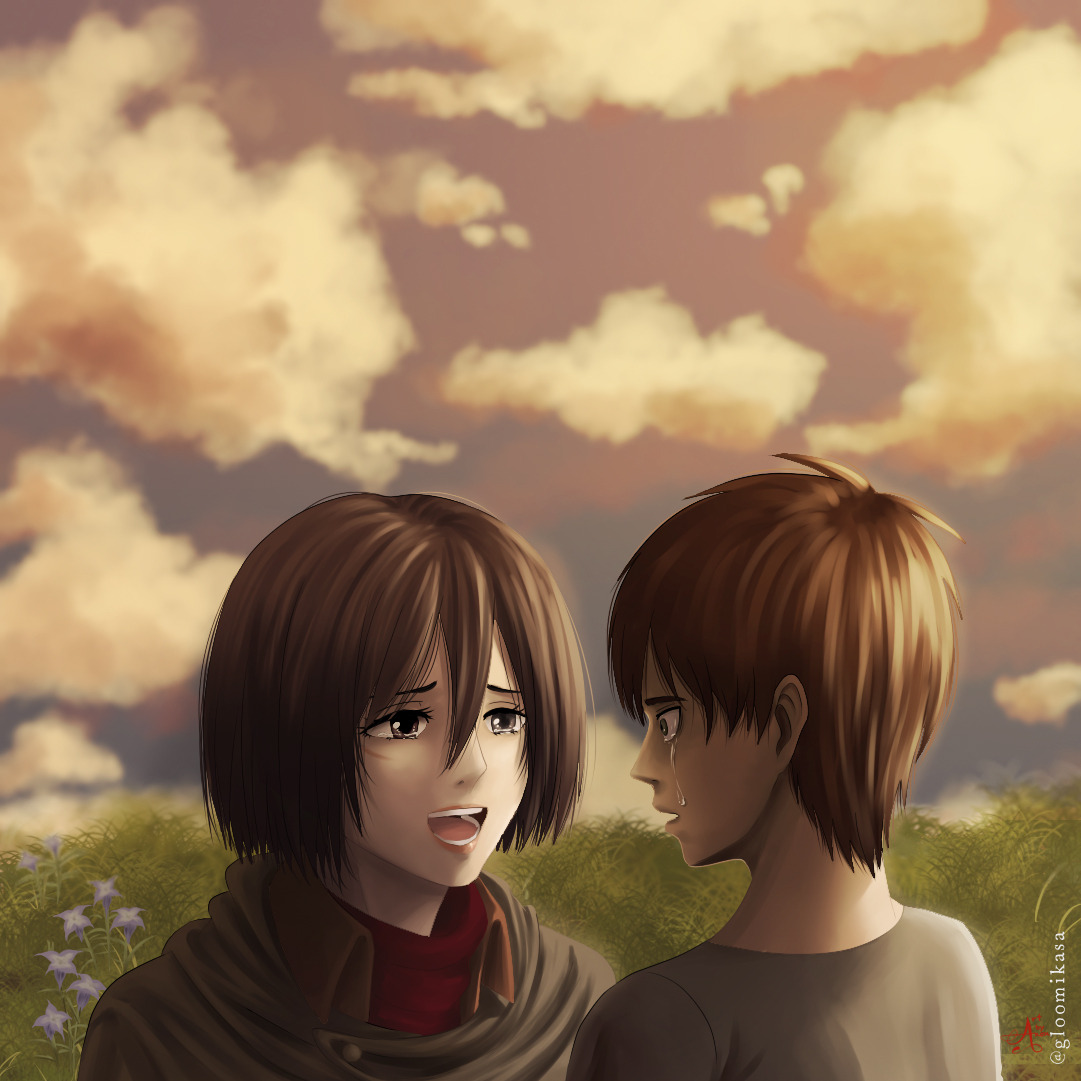 gloomikasa:  “Listen to me, Eren.There’s something I want to say.Thank you…