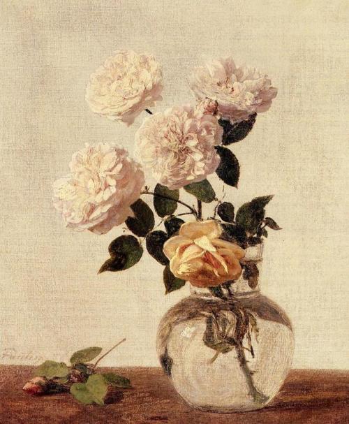 artist-latour: Roses, Henri Fantin-Latour Medium: oil,canvaswww.wikiart.org/en/henri-fantin-