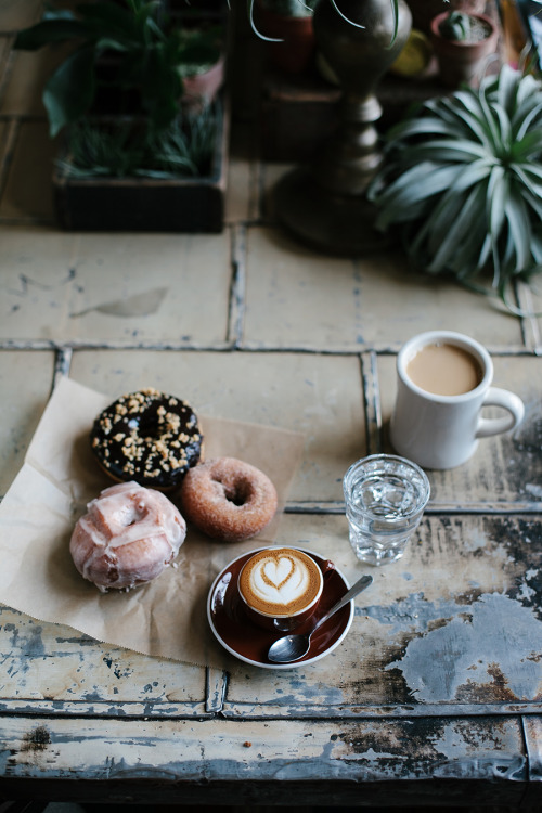 Coffee & Doughnuts on a Rainy Day by Endlessly Enraptured