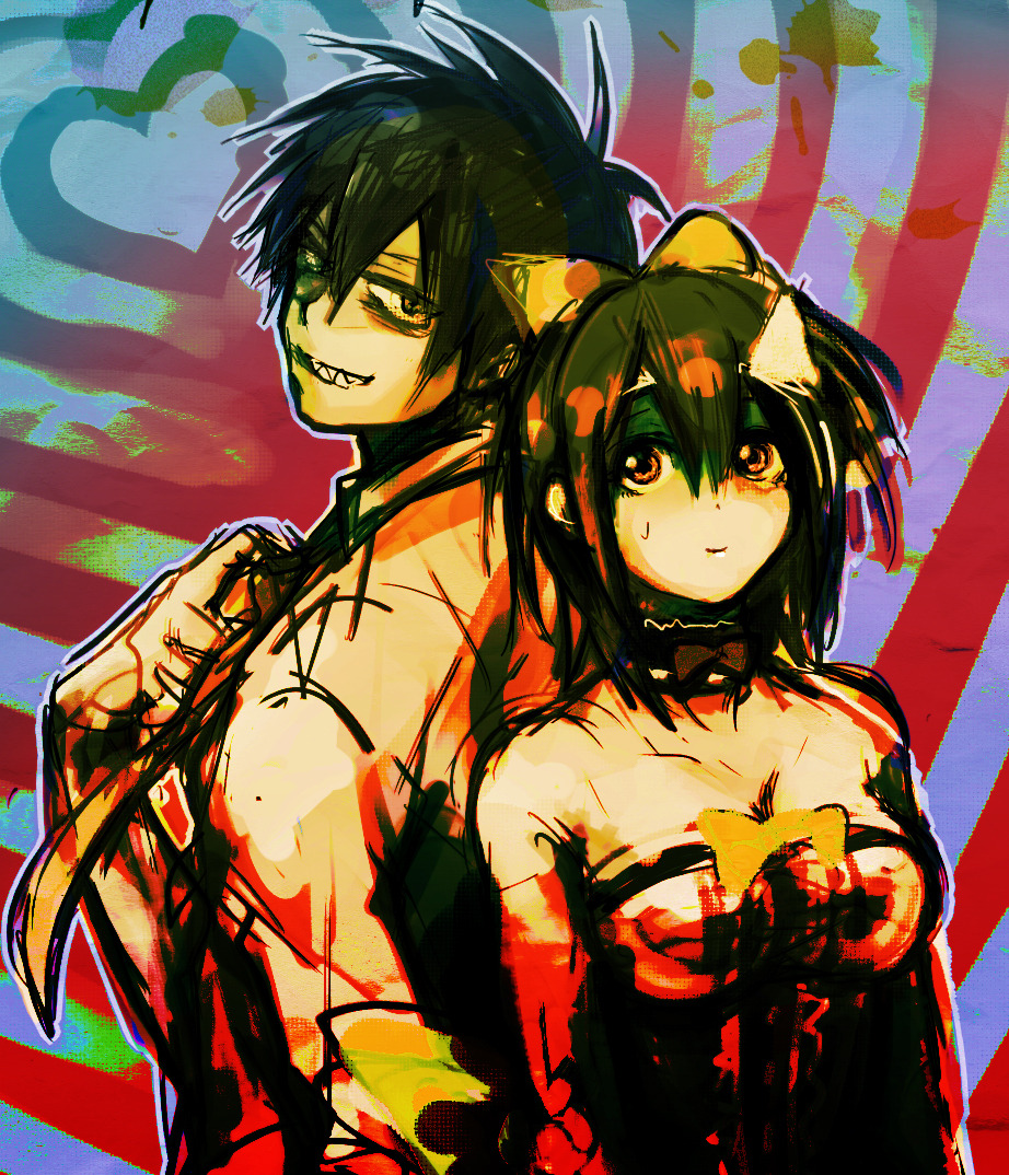 Blood Lad - Staz breaks Braz's wrist 