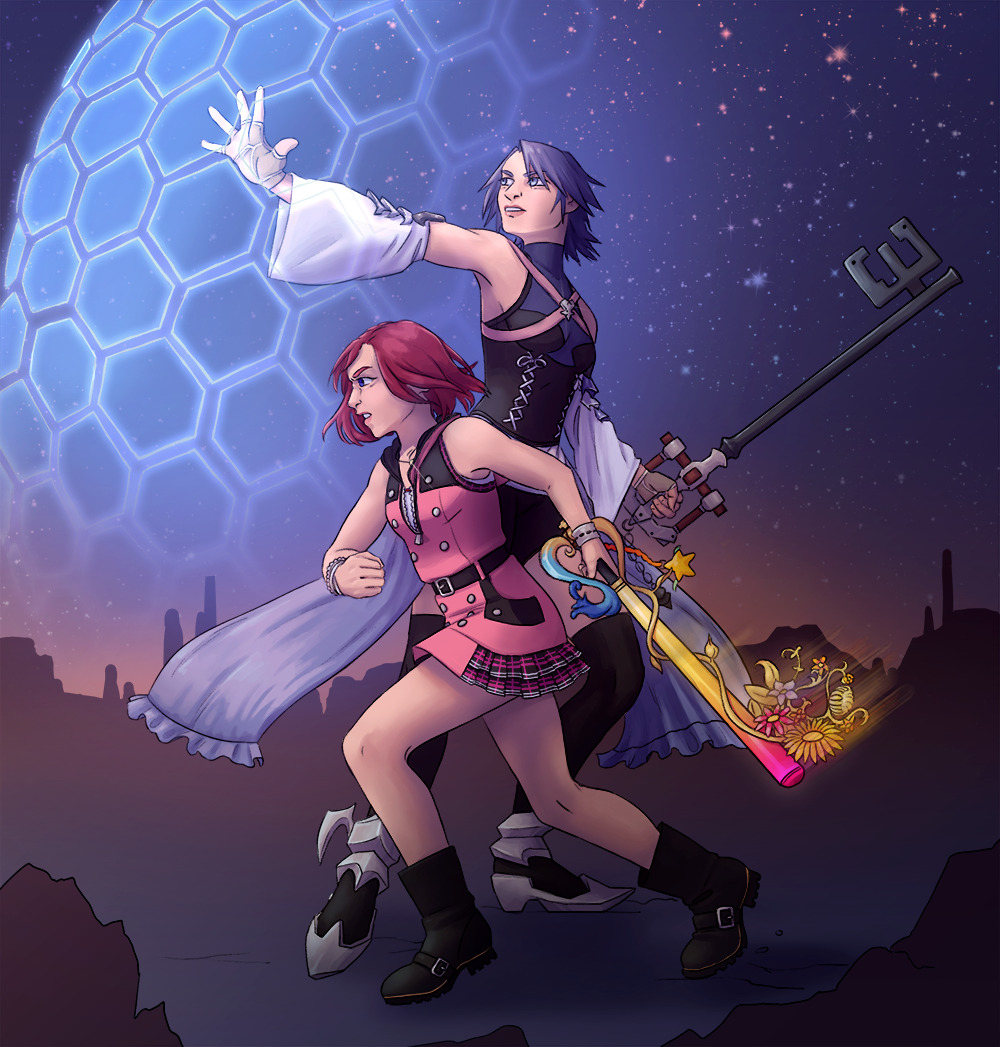 cloudystarsandart:  I started this before KH3 released, dreaming of what’s to come. Now