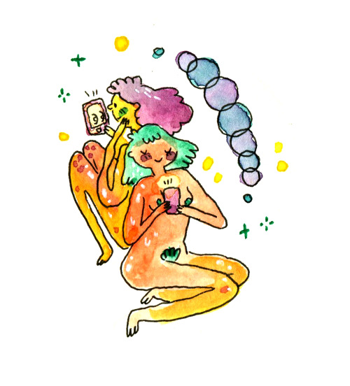 beccaandthebox:a few little nsfw paintings from this month <3