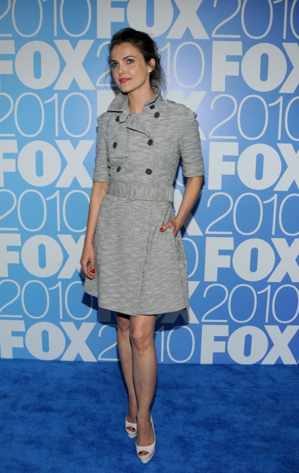 Keri Russell attends the FOX 2010 Upfront after-party held at Wollman Rink in Central Park on 17th May 2010.