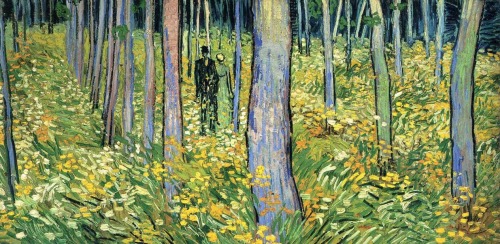 365-trees:  Undergrowth with Two Figures, 1890, Vincent Van Gogh