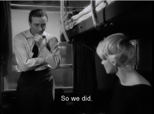 monsieurtati:Night Train (1959) Dir. Jerzy Kawalerowicz.