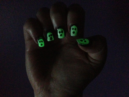 Porn photo nailpornography:   glow in the dark ghosts