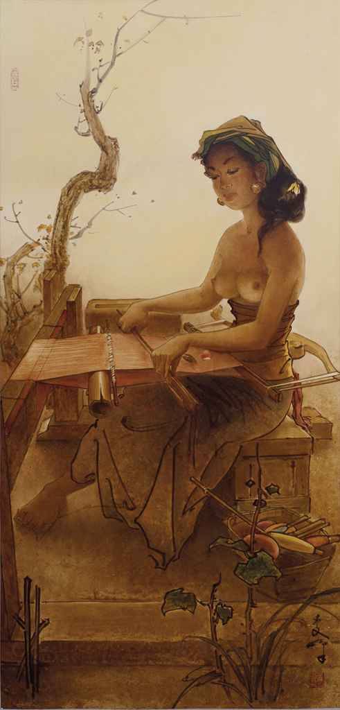 Weaver, by Lee Man Fong, via Christie’s.  